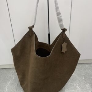 Khaite Lotus Medium Suede Tote Bag from Chic3in (2)