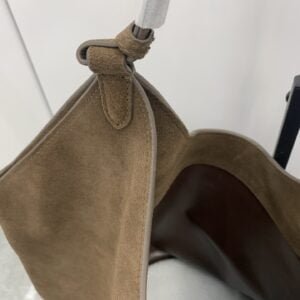 Khaite Lotus Medium Suede Tote Bag from Chic3in (4)